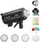 GODOX DP800IIIV Professioneller Studioblitz Fotografie Flash Kit VideoLicht 800Ws 5800±200K 2.4G Wireless X System Eingebauter Hochgeschwindigkeitslüfter Geeignet für Portrait