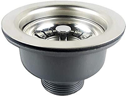 yizhichun Kitchen Sink Drain Strainer Assembly Stainless Steel Sink Basket Strainer Plug Waste Sink for Home, Kitchen, Balcony Sink