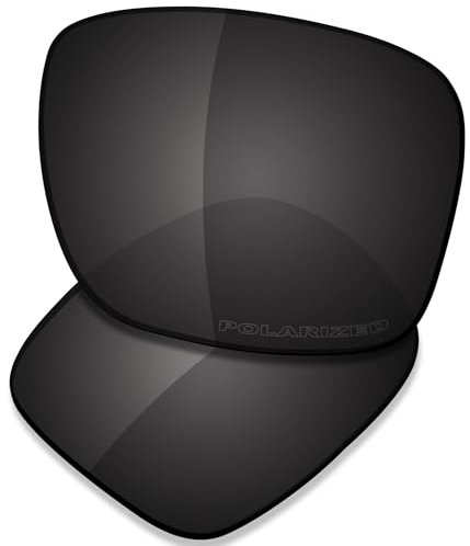 Saucer Verres de rechange pour lunettes de soleil Oakley Sliver R OO9342, Haute défense - Noir carbone polarisé, taille unique
