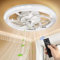 CGSGDK Ventilator-Deckenleuchte,LED Deckenventilator mit Beleuchtung,3 Farbtemperatur und 6 Geschwindigkeiten Deckenventilator mit Lampe,moderner Ventilator mit Licht für Schlafzimmer,Küche,Wohnzimmer