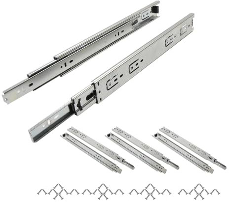 SAYOYO Vollauszug Schubladen Schienensystem - Tragfähigkeit 45kg - Schubladenschiene mit Kugellager 300mm - 8 Stück (4 Paar) Ausziehschienen für Einfache Montage