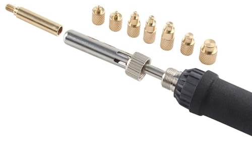 Punta per Saldatore TS100/101, con 8 Punte per Inserti Termofissati, M2, M2.5, M3, M4, M5, M6, M7, M8 Inserti Filettati Strumento per il Collegamento di Parti Stampate in 3D