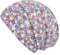 Wollhuhn ÖKO Jungen/Mädchen Long Beanie/Beanie/Kinder-Mütze Baumwolljersey Gefüttert Übergangszeiten Aus Deutschland (Öko-Stoffe/Bio) 20240901 (DE/NL/SE/PL, Numerisch, 52, 54, Blümchen Dark/Pastell)