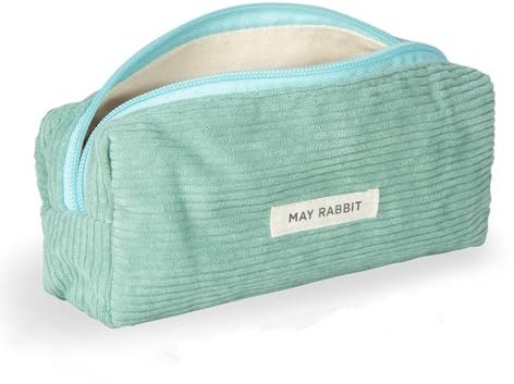 UICerland Federmäppchen Mädchen - Teenager Etui Schule,Schlamppermäppchen Cord,Studium Stifte Mäppchen Aesthetic,Portable Federtasche Erwachsene,Pencil Case Aesthetic (Grün)