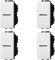 Pulsante Assiale 1P 16A Unipolare, Compatibile Con Bticino Living Light (4 Pezzi, Bianco)