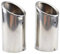 JSFRBMA Auspuff Endrohr 1 Paar Auspuffspitzen Für Polo 6R 1 Endrohr-Endrohr-Finisher-Endverkleidung Für Bora Für Golf 5 6 7 Mk7 Scirocco 1.4T Für Tiguan Endrohr Schalldämpfer