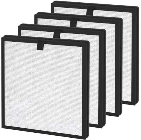 XBWW AP303 AP304 Ersatzfilter kompatibel mit Dayette & Freshdew Luftreiniger AP303 AP304, Premium-Ersatzfilter mit Aktivkohle für Zuhause, große Räume, 4 Stück, Standard-Weiß