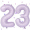 UDRKFOPK Lila Luftballon 23,Zahlen Luftballon Lila,40 Zoll Lila Folienballon 2&3,Lila Zahlenballon 23 Helium Ballon Luftballon 23 Geburtstag für 23th 32th Geburtstagsdeko Mädchen Junge