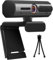 Full HD Webcam mit Autofokus, 4x Digitalzoom, Weitwinkelobjektiv, Dual Noise-Cancelling Mikrofon, Auto-Lichtkorrektur, Plug & Play, 1080p für PC, Laptop, Streaming, Videokonferenzen & Homeoffice