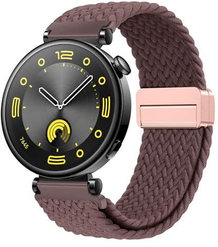 Uhrenarmband 18mm für Garmin Venu 3S/Venu 2S/Vivoactive 4S/Vivomove 3S/Forerunner 255s/255s Music/265s,Uhrband 18mm Nylon Geflochten Armband Schnellverschluss Armband für Huawei Watch GT 6/5/4 41mm