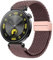 LEIXIUER 18mm Nylon Geflochten Armband Kompatibel mit Huawei GT 5/4 41mm,18mm Magnetisch/Fallschirmverschluss Textil Armband für Garmin Venu 3S 2S/Vivoactive 4S/Vivomove 3S/Forerunner 255S 265S Band