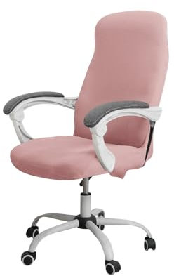 AMEEDA Gaming Stuhl Bezug für Stühle Stretch Spandex Bürostuhl Schonbezüge Spandex Computer Stuhl Schonbezug for Sessel Schutz Sitzbezug for Gaming Chai(Pink,S)