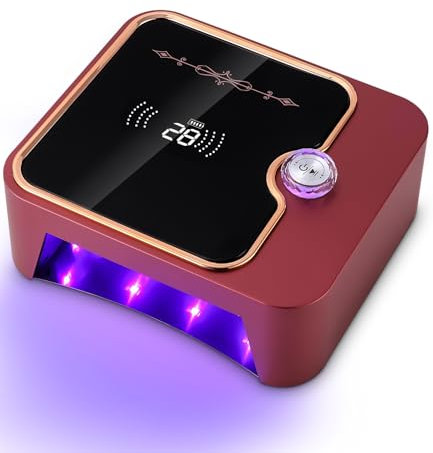 Zaxiva Lampada UV LED per Unghie,Lampada LED UV per Unghie Ricaricabile,120s tempo libero,Sensori automatici infrarossi,UV Gel Macchina per Polimerizzare Smalto,Asciuga Unghie per Manicure Pedicure