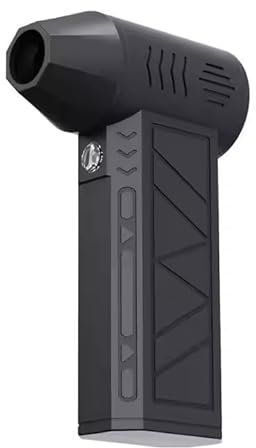 Suprills Feather Duster Compressed Air Fan, 130000RPM Cordless Jet Blower with LED Light, Car Cleaning for Electronics and Home, 4-Gear Stepless Speed Adjustment Rechargeable