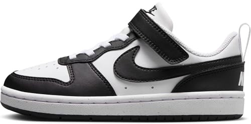 NIKE Court Borough Low Recraft, Sneaker, Bianco e Nero, 31 EU