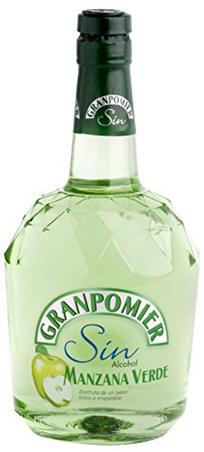 Granpomier - Licor de Manzana Verde sin Alcohol - 700 ml (Paquete de 6)