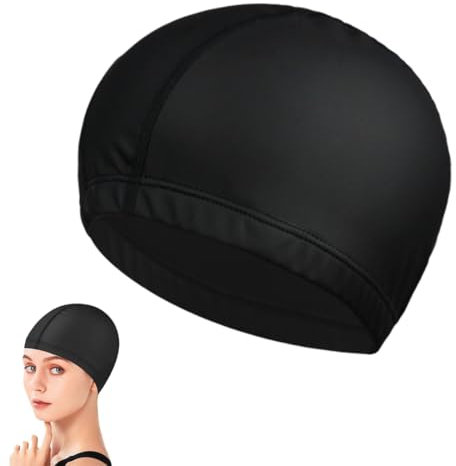 LAJUP Cuffia Piscina Donna E Uomo: Comoda, Duratura E Ad Alta Elasticità(Nero)
