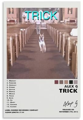 TUWQYEQ Alex G Poster, Wandkunst, ästhetisches Leinwandbild, Poster, Vintage-Gemälde für Zimmer, 30 x 45 cm, ungerahmter Stil