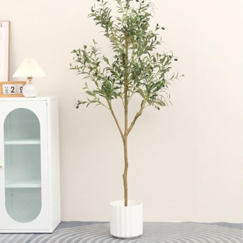 GXLBDK Olivo Artificial Plantas, Olivo Artificial Grande Plantas Naturales Interior Árbol Artificial Olivo Natural Decoración Casa Salón Balcón Dormitorio Oficina,60cm/23.6in