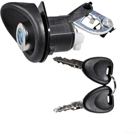 OEM 7701367940 Serrure de coffre pour Renault Twingo et Logan avec bouton poussoir intégré et 2 clés de rechange