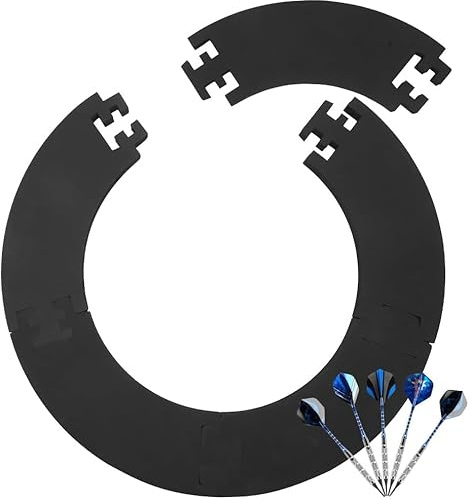 MIUUIPI Dart Catchring Surround, Dartscheibe Schutzring, Surround Auffangring Dart Backboard Surrounding, 5-Teiliger Dartscheiben-Einfassung, Wandschutz Ring, für 45 cm Dartscheibe, Gesamt- 72 cm