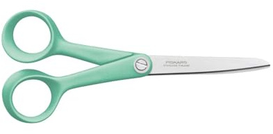 Fiskars Inspiration Universalschere 17 cm, Made in Finland | Präzisionsgeschliffene Edelstahlklinge, Ergonomischer Griff, Spülmaschinenfest, Mint, 1084004