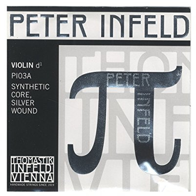 Thomastik single string for violin 4/4 Peter Infeld Synthetic Core - D string synthetic core, silver wound, medium