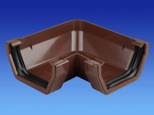 Wavin OSMA Squareline Angle (90 deg) 100mm Brown 4T803n