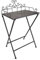 Beistelltisch Klapptisch aus Metall - Tisch für den Garten Blumenhocker Balkontisch- klappbar - Höhe 73 cm