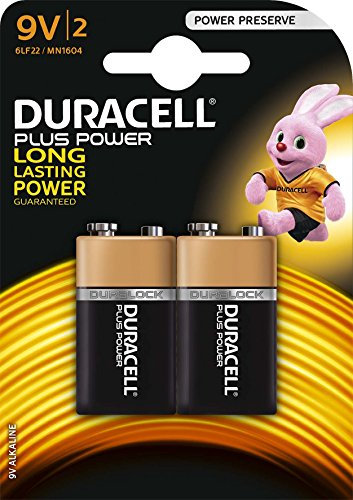 Duracell Plus Power Alkaline Batterien 9V (MN 1604) 2er Pack