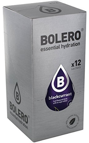 Bolero Bebida Instantánea sin Azúcar, Sabor Grosellas - Paquete de 12 x 9 gr - Total: 108 gr