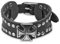 Paula & Fritz® Armband Leder Herren Schwarz Keltisches Kreuz Nieten Lederband Leder-Armband Männer Lederbänder Schmuck verstellbare Länge 160-cm