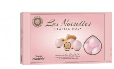 Confetti Maxtris Les Noisettes Rosa con NOCCIOLA Tostata, Cioccolato
