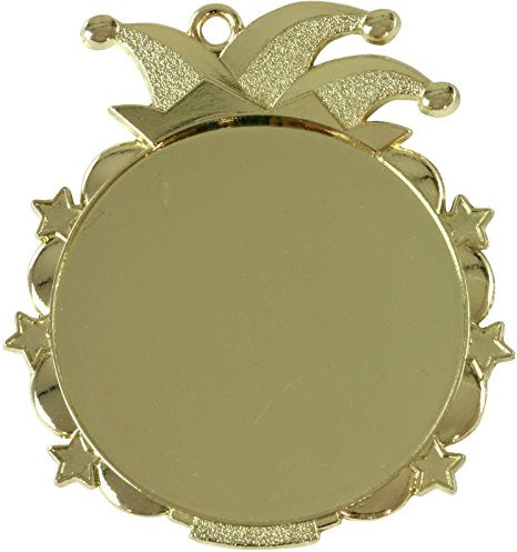 pokalspezialist 10 Stück große Medaille Niklas Karneval Fasching 70mm Orden Faschingsorden Metall