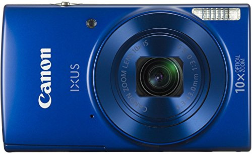 Canon IXUS 190 Compact 20 MP Digital Camera, 1/2.3 Inch, CCD, 5152 x 3864 Pixels - Blue (Renewed)