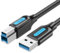 VENTION Cable Impresora USB 0.5m Cable de escáner USB 3.0 tipo A de alta velocidad para HP/Epson/Dell/Canon/Lexmark/Xerox/Brother/Samsung etc.