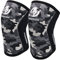 Nisrok Rodilleras (1 par), rodilleras de compresión de neopreno de 7 mm, gran apoyo para entrenamiento cruzado, levantamiento de pesas, levantamiento de potencia, sentadillas, XXL, Gris (Camo Gray)