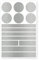 Reflecto Stick-On Reflektoren-Aufkleber in edler Metallic-matt Optik – 14-teiliges Set – selbstklebend – für Textilien, Kinderwagen, Ranzen, Helme, Kleidung, Jogging Jacke Rucksack (Silber)