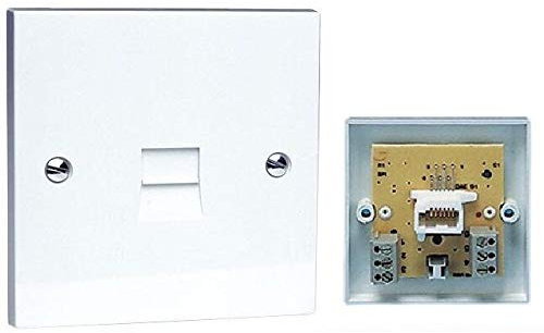 K M Electronics® Telephone Socket Slave Extension Flush Easy FIT Screw TERMINALS