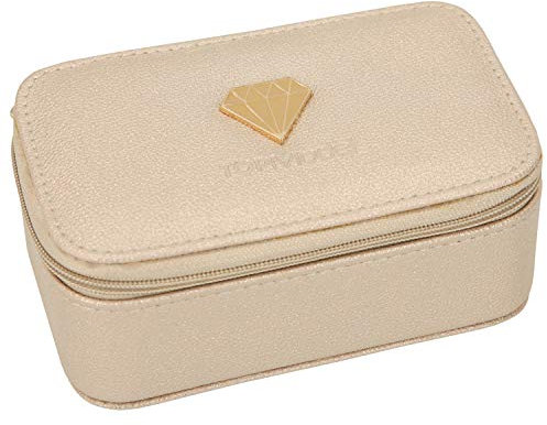 Depesche 10655 Schmuckbox mit glänzender Oberfläche, TOPModel Glamshine, gold, ca. 13 x 8 x 5 cm