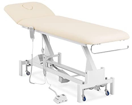Physa Physa Lille BEIGE Massageliege beige 200 kg Räder Fußpedal Massagebank Therapieliege