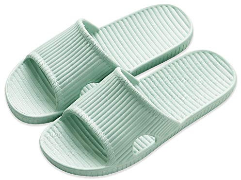 JIJIe Ciabatta da doccia, bagno o uso interno, antiscivolo （Verde EU 36/37