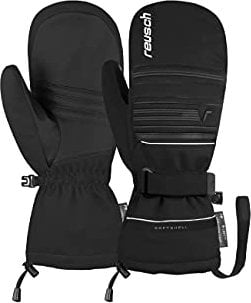 Reusch Kondor R-TEX XT Mitten Winddichte, wasserdichte, atmungsaktive und warme Unisex Fäustlinge Winterhandschuhe Fausthandschuhe Schneehandschuhe Skihandschuhe für Damen und Herren, Schwarz, 10