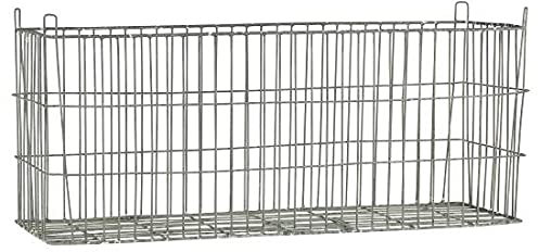 Ib Laursen Metallkorb, länglich, mit geneigten Ecken, L: 49 cm