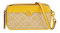 Tory Burch Damen T Monogram Jacquard Doppel-Reißverschluss Mini Tasche Crossbody, Goldfinch, Einheitsgröße