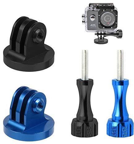 Stativ Mount Adapter,Aluminium Stativ Halterung Adapter Tripod Mount Adapter Stativadapter mit Knurled Screws Kamera Halterung Zubehör Kompatible für GoPro Hero 9/8/7/6/5 DJI Osmo Xiaoyi Actionkameras