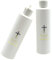 DOITOOL Weihwasser Flasche 250ML Heilwasser Flasche Kunststoffflaschen mit Goldenem Kreuz Muster OHNE Füllung 2 Stücke Exorzismus Katholizismus Kirche Taufe Fläschchen Taufgeschenke