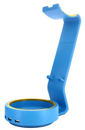 Cableguys Powerstand SP2 - Docking Station for Cable Guys, Phone and Controller Holder, with Headphone Cradle Gaming Accessory - Blue