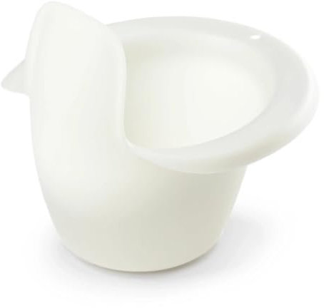 Easypisi Baby-Töpfchen zum Abhalten (Weiß/ungefärbt), Windelfrei, Babytopf WC/Klo, mobiles Jungen/Mädchen Kindertöpfchen bis 1 Jahr, Baby Zubehör, Made in Germany