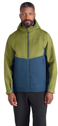 Mountain Warehouse Verge Extreme Mens Waterproof Jacket - 10,000mm, Breathable, Taped Seams, Packaway Hood Rain Coat - Spring Summer, Walking, Outdoors, Camping